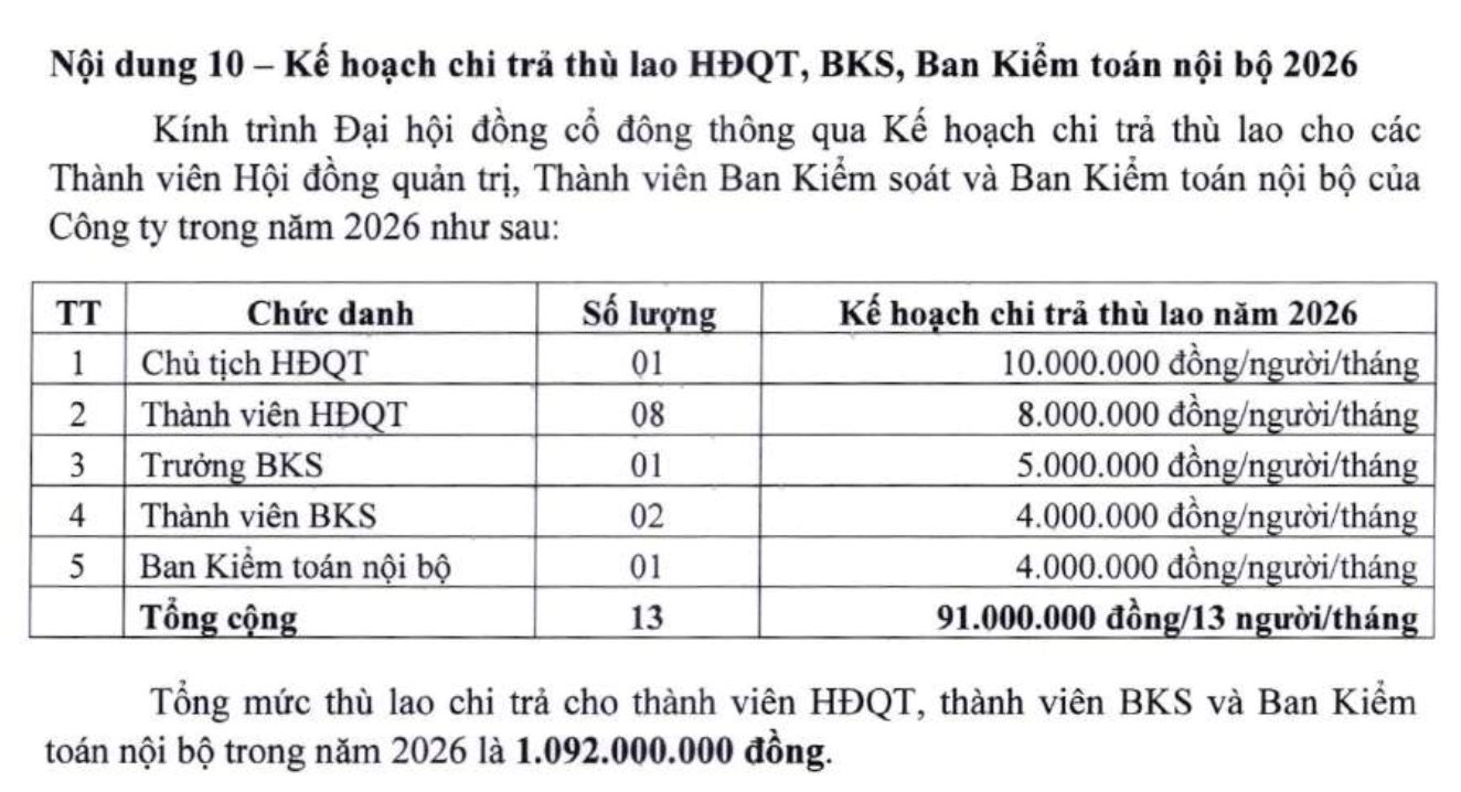 Lợi nhuận “bốc hơi” hơn 50%: Thù lao lãnh đạo Vinasun dự kiến 4–10 triệu đồng/tháng- Ảnh 2.