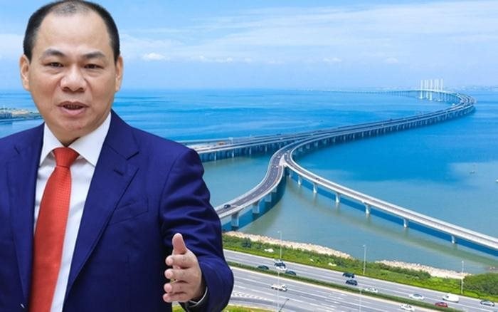 Chỉ hơn 1 th&aacute;ng nữa, Vingroup của tỷ ph&uacute; Phạm Nhật Vượng sẽ khởi c&ocirc;ng si&ecirc;u dự &aacute;n vượt biển chưa từng c&oacute; hơn 92.000 tỷ đồng, đồng thời đề xuất điều chỉnh quy m&ocirc; - Ảnh 1.